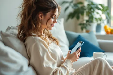 Illustratieve foto: vrouw vult op haar telefoon een vragenlijst in